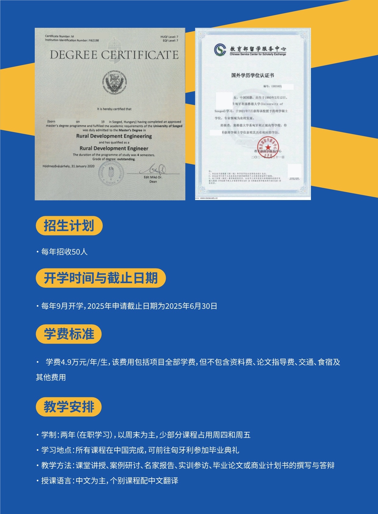 沈陽農業大學與匈牙利賽格德大學 農村發展碩士